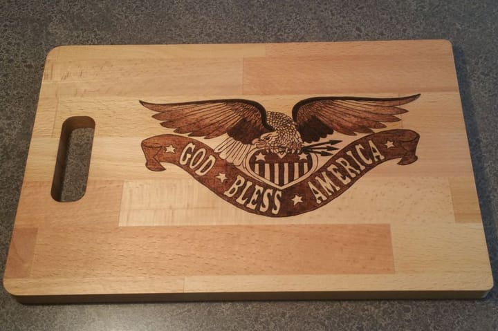 God Bless America Cutting Board