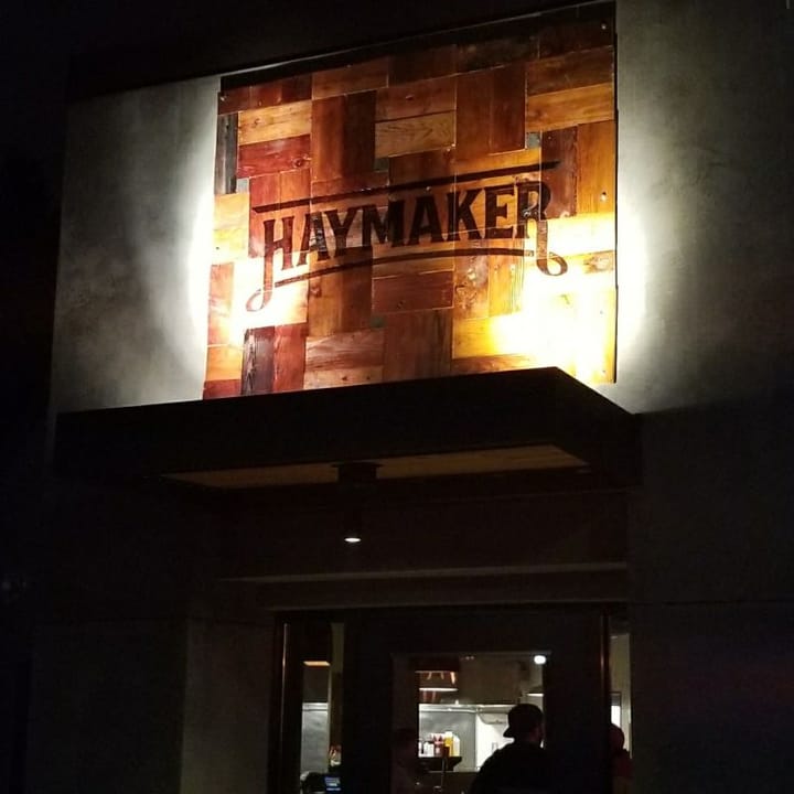 Haymaker Bar and Grill Sign