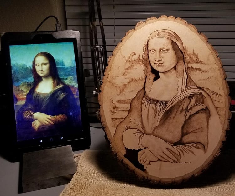 Burning Mona – Update on My Version of the Mona Lisa